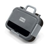 Coral High Gri Siyah Erkek Çocuk Paslanmaz Çelik Beslenme/Yemek Kabı - 39347