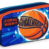 Coral High Iki Bölmeli Erkek Çocuk Lacivert Turuncu Basketbol Kalem Çantası Kalemlik