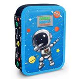 Coral High İki Katlı Düzenleyici Kalem Kutusu - Mavi Astronot, Erkek Çocuk, Mavi Astronot