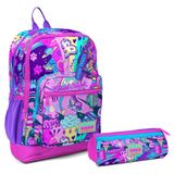 Coral High İlkokul Sırt Çantası ve Kalemlik Seti Grafiti Kız Çocuk Polyester Fermuarlı