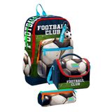 Coral High İlkokul Üçlü Okul Başlangıç Çanta Seti - Lacivert Yeşil Futbol, Erkek Çocuk