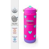 Coral High Kalp Desenli Çelik Termos Matara 650 ml 38376 - Renkli
