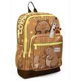 Coral High Kapibara Desenli İlkokul Sırt Çantası - Capybara Okul Çantası
