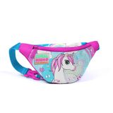 Coral High Kids 22411 Mavi Neon Pembe Unicorn Desenli Bel Çantası