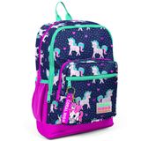 Coral High Kids 23467 Lacivert-Pembe Unicorn Desenli Dört Bölmeli Okul Sırt Çantası