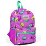 Coral High Kids Açık Pembe Makaron Desenli Iki Bölmeli Yuva Sırt Çantası 23325 Okul Çantası