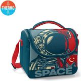 Coral High Kids Astronot Desenli Çivit Kırmızı Thermo Beslenme Çantası 5 Litre Kapasite 11840