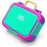 Coral High Kids Çok Renkli Desenli Paslanmaz Çelik Beslenme Kabı 39348 - 1 Adet - 3BP-Yeşil