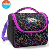 Coral High Kids Çok Renkli Kalp Desenli Thermo Beslenme Çantası 22770