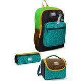 Coral High Kids Craft Desenli 3’lü Okul Çanta Seti SET0133216 - 1 Adet - Açık Turkuaz