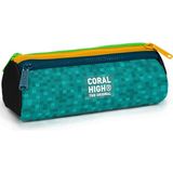 Coral High Kids Craft Desenli Üç Bölmeli Kalem Çantası 31016 - 1 Adet - Turkuaz