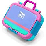 Coral High Kids Derin Mavi Desenli Paslanmaz Çelik Beslenme Kabı 39175 - 1 Adet