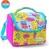 Coral High Kids Dondurma Desenli Isı Yalıtımlı Thermo Beslenme Çantası Polyester 5 Litre Kapasiteli
