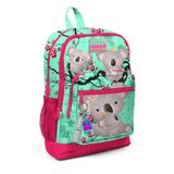 Coral High Kids Dört Bölmeli 23713 Su Yeşili Neon Mercan İlkokul Çantası