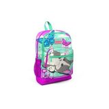 Coral High Kids Dört Bölmeli Su Yeşili 23707 Pembe Kedi Desenli İlkokul Çantası