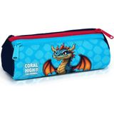 Coral High Kids Dragon Desenli Üç Bölmeli Kalem Çantası 31013 - 1 Adet - Mavi