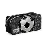Coral High Kids Futbol Desenli İki Bölmeli Kalem Çantası 12086 Çok Renkli