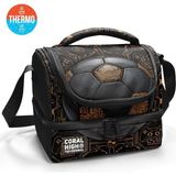 Coral High Kids Futbol Desenli Thermo Iki Katlı Beslenme Çantası 37208 - 1 Adet - 18S-Siyah