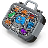 Coral High Kids Grafiti Ayıcık Desenli Paslanmaz Çelik Beslenme Kabı 39150 - 1 Adet - 18S-Siyah