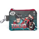 Coral High Kids Gri Nefti Anime Motorsiklet Desenli Bozuk Para Çantası 21893 - Siyah - Nefti Yeşili