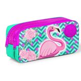 Coral High Kids İki Bölmeli Flamingo Baskılı - Kız Kalemlik