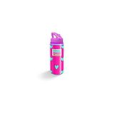 Coral High Kids Kalp Desenli Pipetli 600 ml Alüminyum Matara