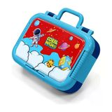 Coral High Kids Kırmızı Mavi Astronot Uzay Desenli Paslanmaz Çelik Beslenme Kabı 39145