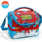 Coral High Kids Kırmızı Mavi Astronot Uzay Desenli Thermo Iki Katlı Beslenme Çantası 37209 - 1 Adet