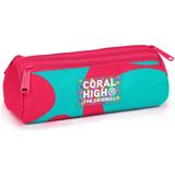 Coral High Kids Koyu Pembe Turuncu Desenli Kalem Kutusu 11185