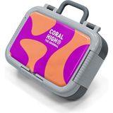 Coral High Kids Koyu Pembe Turuncu Desenli Paslanmaz Çelik Beslenme Kabı 39191 - 1 Adet - Turuncu - Bordo