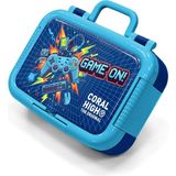 Coral High Kids Lacivert Astronot Desenli Paslanmaz Çelik Beslenme Kabı 39152 - 1 Adet - Lacicert - Kırmızı