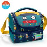 Coral High Kids Lacivert Çivit Robot Desenli Thermo Iki Katlı Beslenme Çantası 37218 - 1 Adet - 410-Lacivert