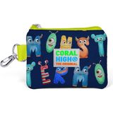 Coral High Kids Lacivert Fosforlu Sarı Bozuk Para Çantası 21826 - Lacivert - Mavi - Yeşil