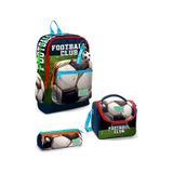 Coral High Kids Lacivert Futbol Desenli 3 Lü Okul Çanta Seti Set0123779 Lacivert