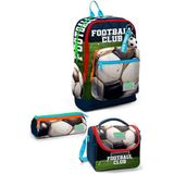 Coral High Kids Lacivert Futbol Desenli 3'Lü Okul Çanta Seti Set0123779 - Erkek
