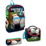 Coral High Kids Lacivert Futbol Desenli 3’lü Okul Çanta Seti SET0123779