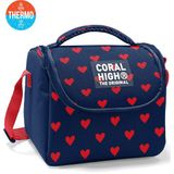 Coral High Kids Lacivert Kırmızı Kalp Desenli Thermo Beslenme Çantası 37129