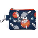 Coral High Kids Lacivert Mavi Astronot Desenli Bozuk Para Çantası 21919 - Lacivert - Mavi