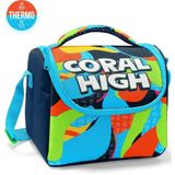 Coral High Kids Lacivert Mavi Graffiti Desenli Thermo Beslenme Çantası 11793