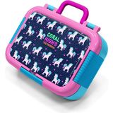 Coral High Kids Lacivert Pembe Unicorn Desenli Paslanmaz Çelik Beslenme Kabı 39219 - 1 Adet