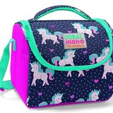 Coral High Kids Lacivert Pembe Unicorn Desenli Thermo Beslenme Çantası