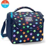 Coral High Kids Lacivert Renkli Yıldız Desenli Thermo Beslenme Çantası 37109 - 1 Adet - Lacicert - Kırmızı