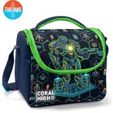 Coral High Kids Lacivert Robot Desenli Thermo Beslenme Çantası 37146 - 1 Adet - 18S-Siyah