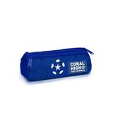 Coral High Kids Lacivert Saks Futbol Desenli Üç Bölmeli Kalem Çantası 11197