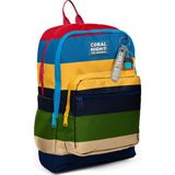 Coral High Kids Lacivert Sarı Kırmızı Çizgi Desenli Okul Sırt Çantası 33212 - 1 Adet