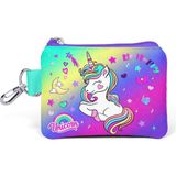 Coral High Kids Lavanta Su Yeşili Unicorn Desenli Bozuk Para Çantası 21829 - Mor - Pembe - Fuşya