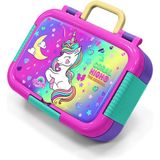 Coral High Kids Lavanta Su Yeşili Unicorn Desenli Paslanmaz Çelik Beslenme Kabı 39243 - 1 Adet
