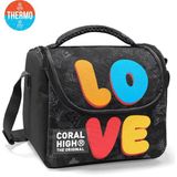 Coral High Kids Love Desenli Thermo Beslenme Çantası 37130 - 1 Adet - 18S-Siyah