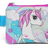 Coral High Kids Mavi Neon Pembe Unicorn Desenli Bozuk Para Çantası
