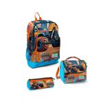 Coral High Kids Mavi Turuncu High Wheels Truck Desenli 3 lü Okul Çanta Seti SET0123778
